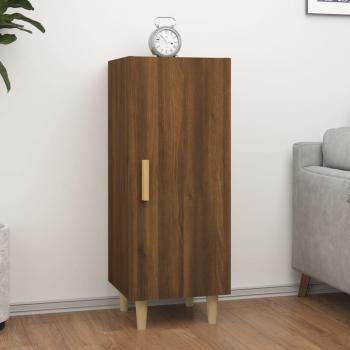 Aparador de madera multicapa de Roble Marrón 34,5x34x90 cm