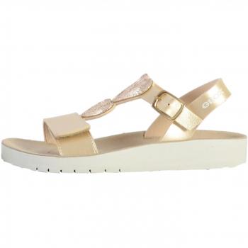Sandalia Plana para niña GEOX J SANDAL COSTAREI GIRL 27 en color Dorado