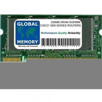 GLOBAL MEMORY 256MB DRAM SODIMM RAM para Cisco 180X/181X Series ROUTERS