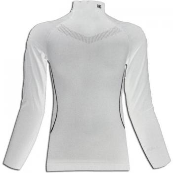 Camiseta térmica de esquí Sport HG cuello alto para niños en color blanco