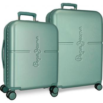 Juego de maletas Pepe Jeans Highlight 55 y 70cm Verde