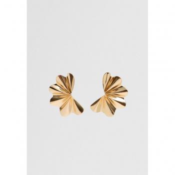 Textured Gold Maxi Earrings OS