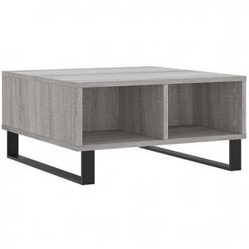 Mesa de centro madera de ingeniería gris Sonoma 60x60x30 cm