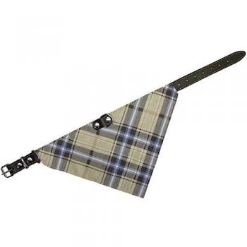 Collar Nobby con Pañuelo para Perro, 35 cm, Marrón, Collar + Correa