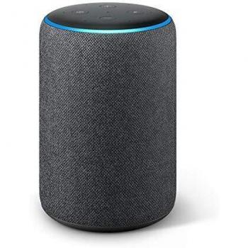 Echo Plus de Segunda Generación con Controlador Integrado para Hogar Digital y Sonido de Alta Calidad, en Tela Color Antracita