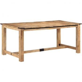 Mesa de comedor de madera maciza de mango 180x90x75 cm