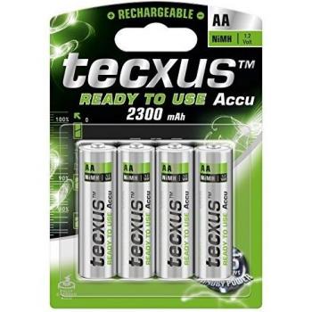 Tecxus 4X AA NiMH 1.2V batería Recargable Níquel-Metal hidruro