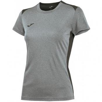 Joma Campus II Camiseta, Mujer, Gris-Antracita-250, XL