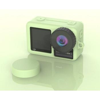 Funda de silicona suave para cámara DJI Osmo Action con protector de tapa de lente y accesorios