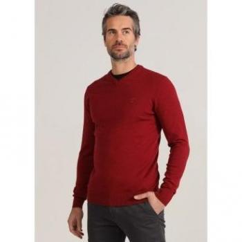 Jersey básico con cuello pico para hombre Bendorff