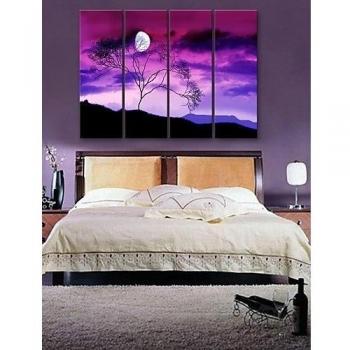 LY&HYL e-HOME estiró arte de la lona debajo de un árbol determinado de la pintura decorativa de 4 , 12 x 35