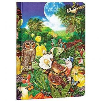 Libreta Midi Rayada con Cierre Elástico Jardín de Luna Paperblanks Multicolor