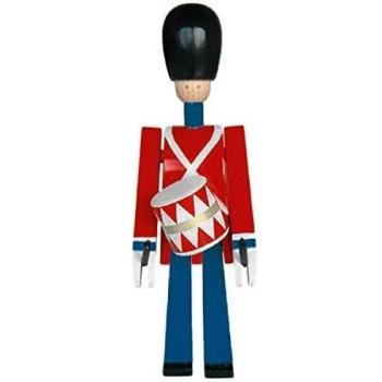 Kay Bojesen Denmark Tamborilero, Pequeño, Guardia de Palacio, Figura de Madera, Idea de Regalo, Haya Barnizada, A 22.5 cm, 39024