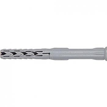 fischer 506194 Taco Sxr 8x 60 mm estructuras metálicas Tacos para Colgar toldos, 100 Uds, Gris