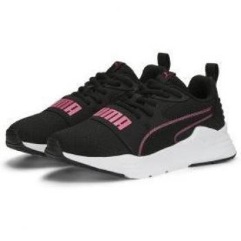 Zapatillas Puma Wired Run Pure Infantil Negro-Rosa 390847-06