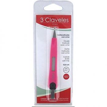 3 Claveles - Cortacutículas con lima