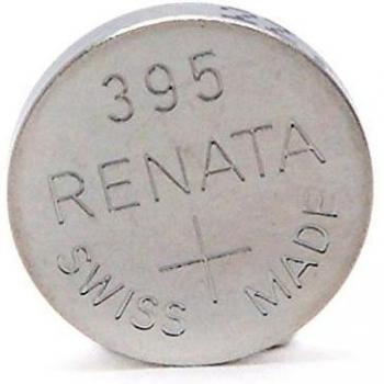 Renata - Pila botón óxido de plata 395 RENATA 1.55V 55mAh - Blister