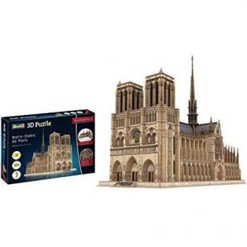 Revell- Notre Dame de Paris, Masterpiece, 293 Parts 3D Puzzle, Multicolor