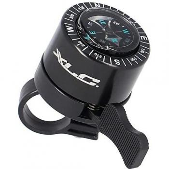 XLC DD-M36 MINITIMBRE BRUJULA 22.2-25.4 Alum Timbres, Sport, Negro (Negro), Talla Única