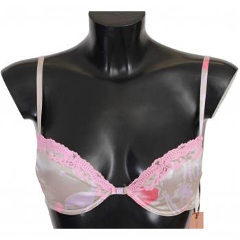 Ermanno Scervino Women Lace Silk Stretch Push Up Underwear - IT2 | S, Multicolor, Size: M Pink Lace Push Up Bra