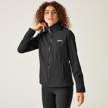 Regatta Women's Water Repellent Connie V Softshell Walking Jacket Black, Size: 12