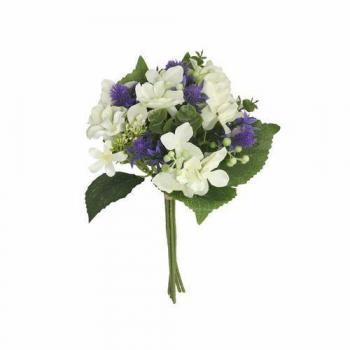 Gerimport Ramo Atado Planta Artificial Blanco Silvestre 33 Cm