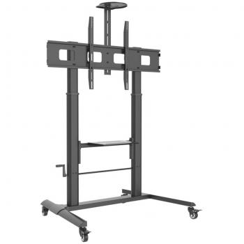 Soporte de Piso Ajustable para Televisores de 52 a 110 con Estante, Capacidad de 120kg