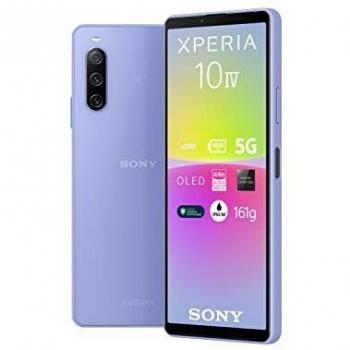 Sony Xperia 10 IV Smartphone, 6-inch 21:9 Wide OLED Display, Android, Dual-SIM, 128GB Storage, Lavender, Refurbished - Like New with 30-Month Warranty and Free Shipping