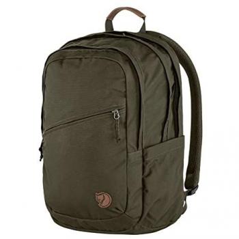 Fjallraven Raven 28 Backpack, Dark Olive, One Size, F23345-633-One Size