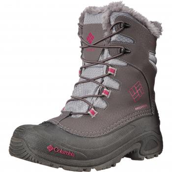 Columbia YOUTH BUGABOOT PLUS III OMNI-HEAT - botas de senderismo de piel Niños^Niñas, color gris, talla 33