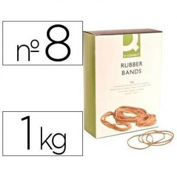 Q-Connect - Gomillas Elásticas 1000 Gr Número 8 80 X 2 Mm
