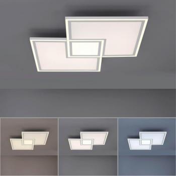 Plafón LED Edging CCT 67,5 x 67,5 cm regulable con mando a distancia y memoria