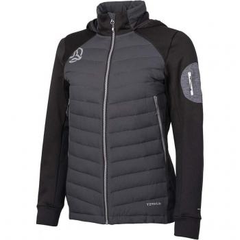 Ternua - Chaqueta de mujer Yukkan Hybrid Hood Jkt W Ternua, chaqueta outdoor, color azul, talla XL