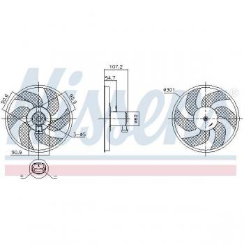 Soplador Ventilador de Motor NISSENS 850084 - Tipo: Soplador/Ventilador, Marca: NISSENS, Modelo: 850084, Función: Circulación de aire en el sistema de refriger