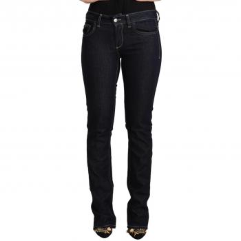 GF Ferre Black Cotton Stretch Low Waist Skinny Jeans - Size W26