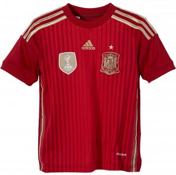 adidas Selección Española de Fútbol - Camiseta de fútbol para niño, 2014, Color Rojo, Talla 11 años