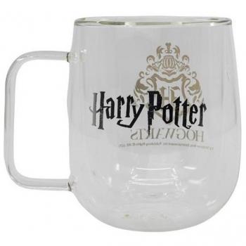 Taza de Cristal Doble Pared Harry Potter