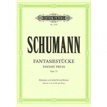 Piezas de Fantasía Op.73 para Clarinete en La y Piano - Schumann (Edición Peters)