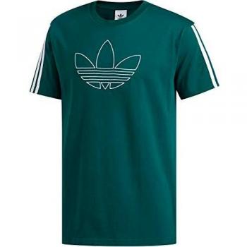 adidas Outline tre tee Camiseta de Manga Corta, Hombre, Collegiate Green, S