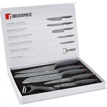 Set de 6 Cuchillos de Acero Inoxidable Antiadherente Star