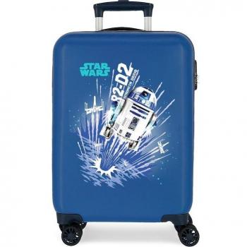 Maleta de Cabina Infantil Star Wars Droids R2-D2 Rígida 34L Azul