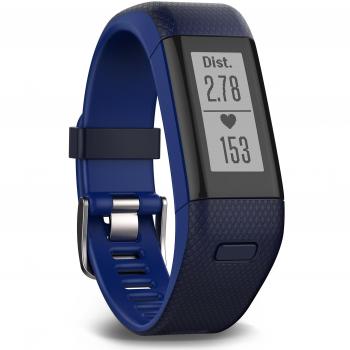 Garmin Vívosmart HR+ - Pulsera de actividad con GPS, color Azul, Regular