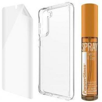 Protector de Pantalla Panzer Glass para Samsung Galaxy S21 - Resistente, Elegante y Antibacteriano con Accesorios Incluidos