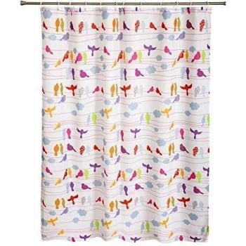 Cortina baño moderno diseño original cuco 100% poliester 180 x 200 cm