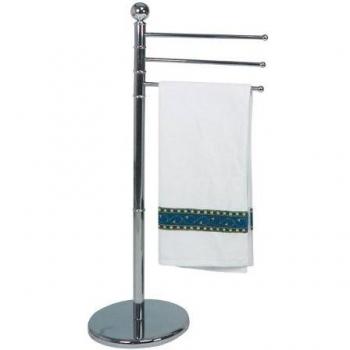 Wenko 15148100 Exclusiv - Toallero con 3 brazos móviles, cromo