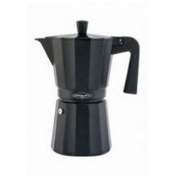 Oroley - Cafetera Italiana New Dakar | Aluminio | 6 Tazas | Cafetera Vitrocerámica, Fuego y Gas | Estilo Tradicional