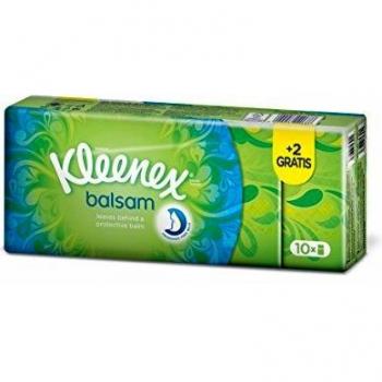 Kleenex Balsam Pañuelos de Bolsillo, Pack de 10 Unidades