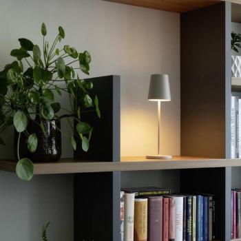 Lámpara LED Recargable Vinolina Two Blanca de Aluminio Ø 11 cm 2W 190lm IP65