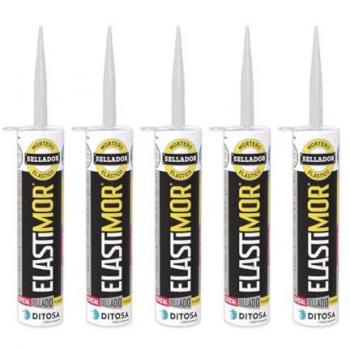 Mortero Sellador ELASTIMOR Cemento Express Impermeable 310 ml x5 para Encintados, Llagueados, Sellados y Reparaciones