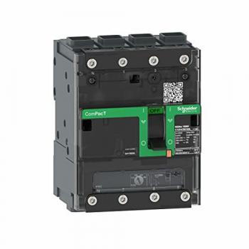 Interruptor de Potencia Schneider Electric ComPacT NSXm100B, 4 Polos, 100A, 25kA AC, Montaje Fijo
